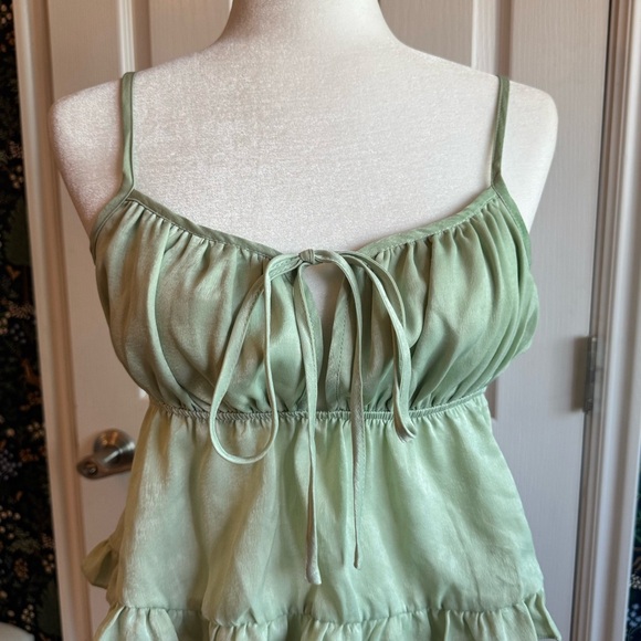 SHEIN Tops - Mint Green Sleeveless Cami Going Out Top
